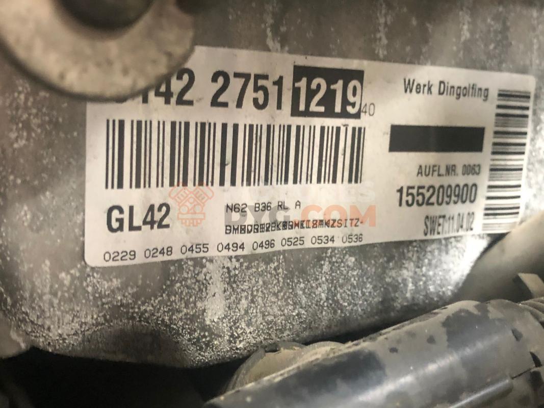 Motor N62B36A Bmw Serie 7 (E65) 735i (272 cv) Steptronic