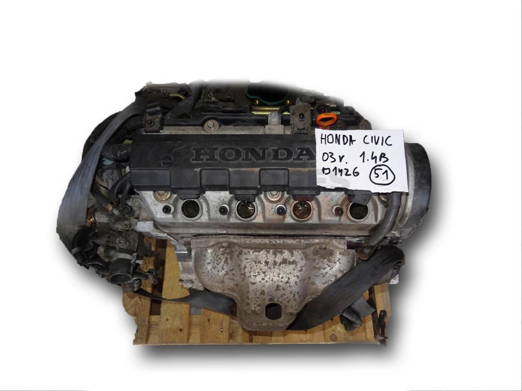 Motor D14Z6 Honda Civic Hatchback VII 1.4 16V (90 cv) Automatico