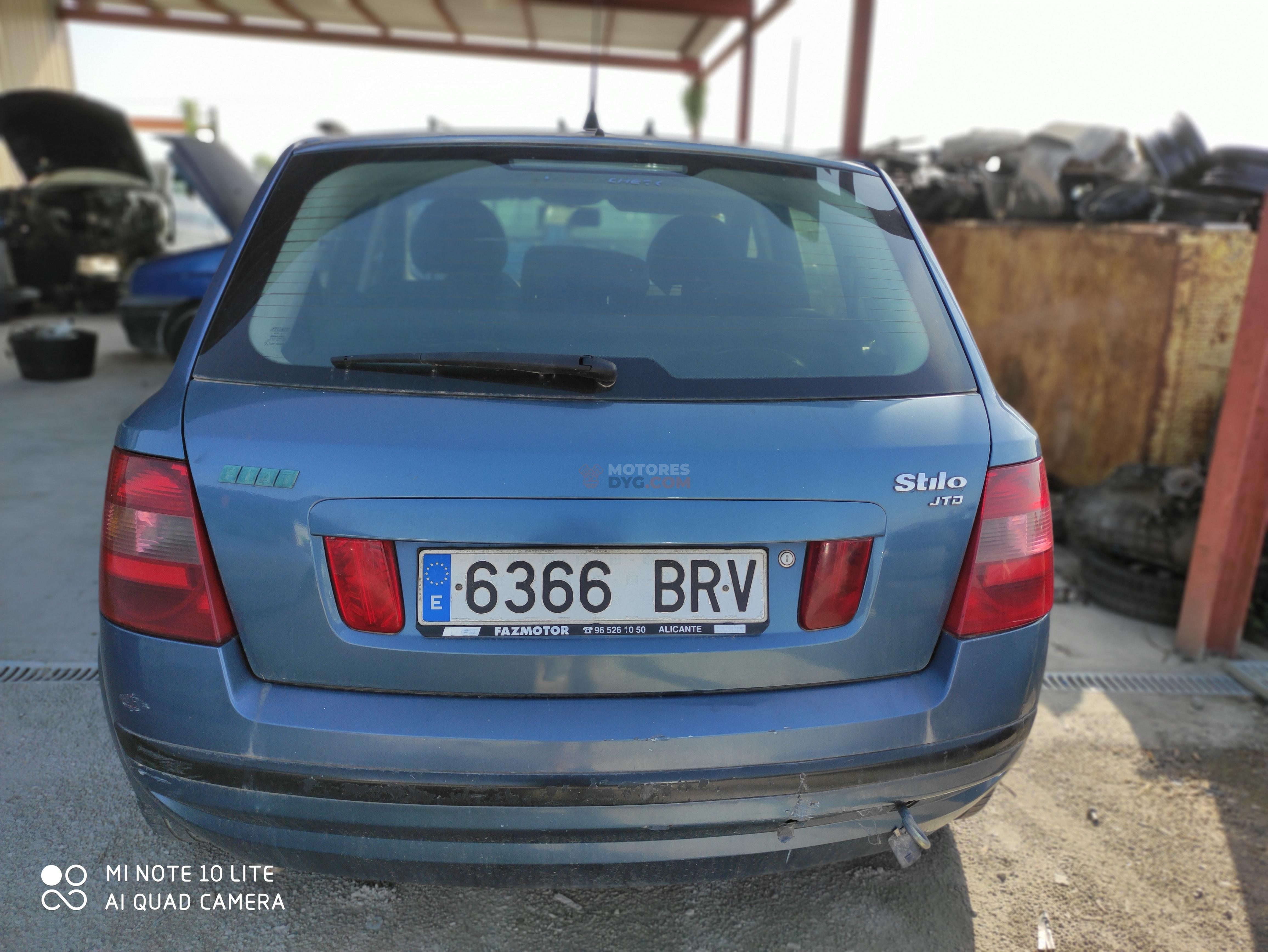 Motor D192A1000 Fiat Stilo (192) 1.9 JTD (3 dr) (115 cv)