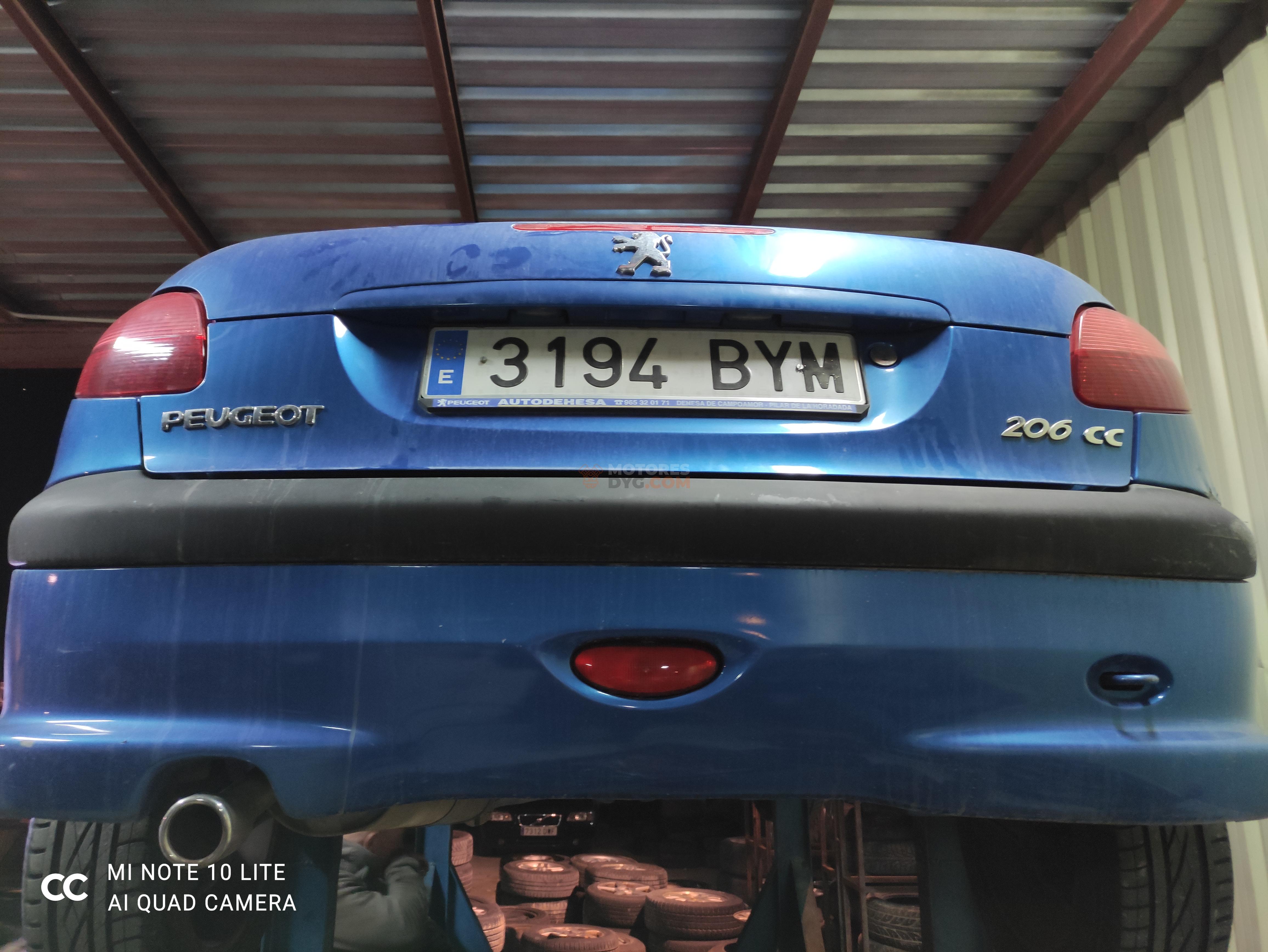 Motor GNFU Peugeot 206 CC 1.6 (109 cv) Automatico