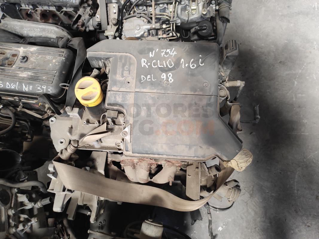 Motor K7M - K7MF7 - K7MF744 Renault Clio II 1.6 (B/CB0D) (90 cv)