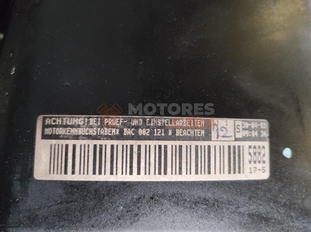 Motor BAC Volkswagen Touareg I (7L) 2.5 R5 TDI (174 cv)