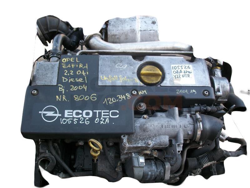 Motor Y 22 DTR Opel Astra G CC 2.2 DTI (125 cv)